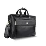 Hammonds Flycatcher 15.6 inch Dual Compartment Genuine Leather Laptop Bag With Expandable Features - Laptop Bags |