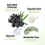Mamaearth Charcoal Purifying Face Pack with Activated Charcoal & Glycolic Acid for Skin Detoxification - 200g