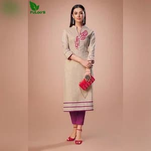 FuLoos Rosy Designer Handloom South Cotton Kurti Only #109