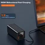 (New Launch) Ultima 20K Ultra Max | 100WPower Delivery | 20000 mAh | Fast Charging |Full Metal Body | Multi Layers Fire Protection |LED Display | Triple Ports | Supports PD, QC3.0,Universal Compatibility | 2 Way Charging |ChargeSafe Technology Power100% Authentic20000mAh capacity 100W PD output