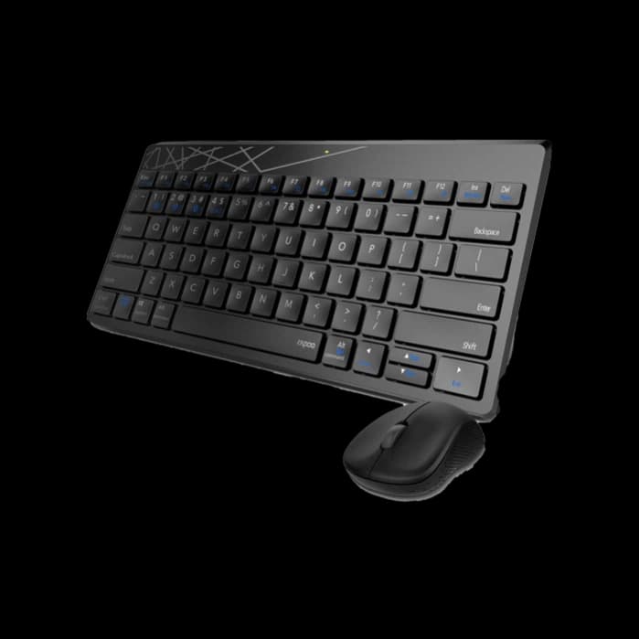 RAPOO 8000M US-Black Multimode (Wireless / Bluetooth) Keyboard / Mouse Combo