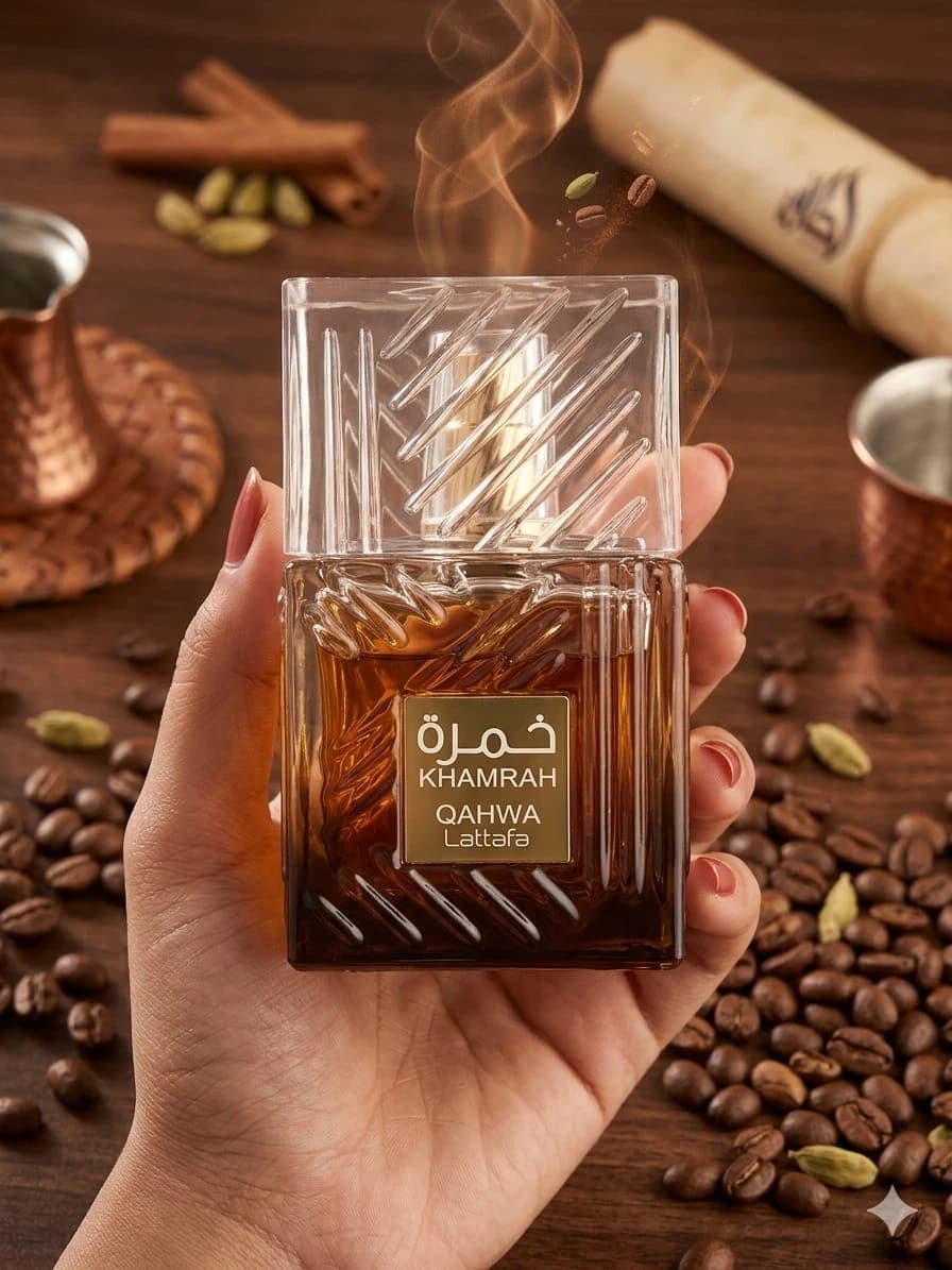 Lattafa Khamrah Qahwa 50ml Eau De Parfum 100Long Lasting Sweet Spicy Coffee Arabic Perfume for Men & Women (Unisex)