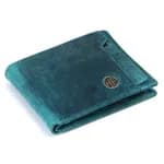 Hammonds Flycatcher Croco Blue Genuine Leather Wallet For Men