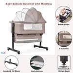 Baby Bedside Bassinet with Mattress Co-Sleeper