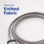 Elephu Braidy Series 547 PRO ( USB to TYPE C)High speed data transfer| knitted fabric| aluminum tip| pure copper wire| universal compatible