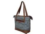 Handcrafted Nepali Felt & Leather Shoulder Bag