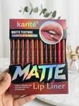 Karite 2 Pcs Matte Lip Liner Pencils Set Highly Pigmented Waterproof Full Coverage Lip Contour Makeup Kit
