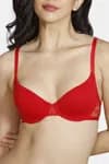 Zivame Beautiful Basics Padded Wired 3/4th Coverage Bra-High Risk Red