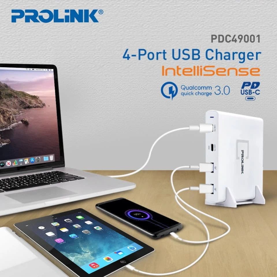 Prolink 4-Port USB Charger 90W - PDC49001