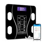 Bluetooth Weighing Scale Human Body Weight Machine Digital (Tempered) with Battery & Temperature Indicator