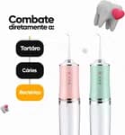 Smart Dental Water Flosser for Teeth | With Normal, Point, DIY & Pulse Mode | Rechargeable & Compact | Teeth Cleaner | Oral Care | Flosser Dental Kit | 200ml Water Capacity | Dental Flosser