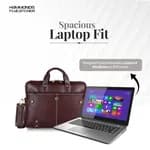 HAMMONDS FLYCATCHER Leather Laptop Bag (Brown)