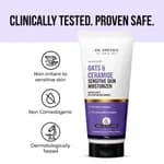 Dr. Sheth's Oats & Ceramide Sensitive Skin Moisturizer | Oil-Free | 1% Oats Complex & 1% Ceramide Complex | Soothes & Reduces Irritation | Strengthens Skin Barrier | Light Weight, Non-Sticky | Men & Women | 100 g