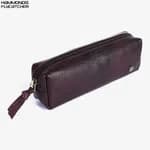 Hammonds Flycatcher Genuine Leather Brown Utility Pouch pencil case