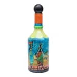 Hand Print Handmade Craft Bottle For Decoration