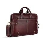 HAMMONDS FLYCATCHER Leather Laptop Bag (Brown)