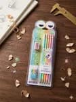 Kids 12-In-1 HB Wooden Pencil Pack With Built-In Sharpener Head School Stationary Set