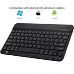 Ultra-Slim Bluetooth Keyboard Portable Mini Wireless Keyboard Rechargeable for Apple iPad iPhone Samsung Tablet Phone Smartphone iOS Android Windows