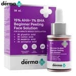 The Derma Co 15% AHA+1% BHA Beginner Face Peeling Solution 30ml