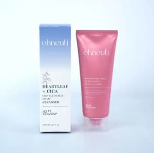 Ohneuli Houttuynia Cica Gentle Scrub Foam Cleanser - 150ml | Soothing Exfoliating Face Wash