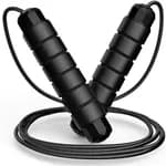 Jump Rope, Tangle-Free Rapid Speed Jumping Rope Cable with Ball Bearings for Women, Men, and Kids, Adjustable Steel Skipping Rope with Foam Handles for Gym Fitness, Home Exercise