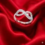 PURE SILVER INFINITY RING FOR WOMEN 19
