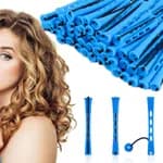 Plastic Hair Perm Rods Set – Heatless Hair Curlers & Rollers with Rubber Band for Women 10Pcs