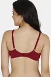 Zivame Double Layered Non Wired 3/4th Coverage Sag Lift Bra - Maroon