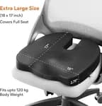 FOVERA Memory Foam Coccyx Seat Cushion for Tailbone Pain Sciatica, Back Pain Relief - Orthopedic Chair Cushions for Sitting for Office Chair