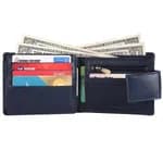 Hammonds Flycatcher Blue Genuine Leather Wallet For Men