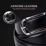 HAMMONDS FLYCATCHER Genuine Leather Belt for Men, Premium Leather Belt with Auto Lock mechanism, Mens Belt Leather Branded with Slide Lock for Everyday Wear