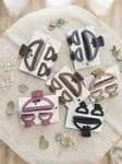 Korean Style Matte Hair Claw Clips Combo Set - Premium Non-Slip Jaw Clips Aesthetic Hair Accessories for Women & Girls
