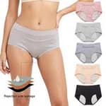 Women\'s Pocket Physiological Underwear Women\'s Leak Proof Widened Pure Cotton Crotch Large Medium High Waist Sanitary Pants 1Pcs