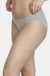 Zivame (Pack of 3) Bikini Low Rise Anti-Microbial Panty For Women - Blue Pacific Grey