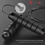 Jump Rope, Tangle-Free Rapid Speed Jumping Rope Cable with Ball Bearings for Women, Men, and Kids, Adjustable Steel Skipping Rope with Foam Handles for Gym Fitness, Home Exercise