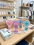 Mini Handheld Fan USB Rechargeable - Portable Cute Pocket Size Personal Cooling Fan with Wrist Strap for Travel, Office & Outdoor