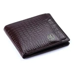 Hammonds Flycatcher Croco Brown Genuine Leather Wallet For Men