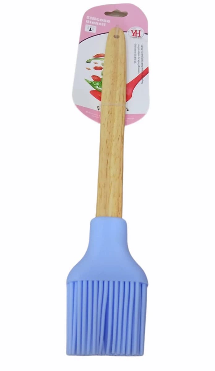 Wooden Handle Silicon Oil Brush