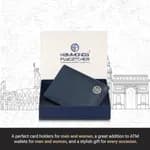 Hammonds Flycatcher Blue Unisex Genuine Leather Card Holder - Purse | Wallet For Men And Women | Card Holder