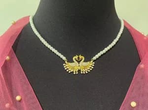 Gold palted Mangal sutra with