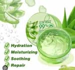 99% Pure Aloe Vera Soothing & Moisture Gel 300g - Deep Hydrating, Skin Repair & After-Sun Soothing Moisturizer for Face, Body & Hair