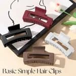 Silicone Flexible Hair Claw Clips, Nonslip Large Bendable Claw Clip | Soft Hair Grip Hairclips for Thin and Thick
