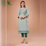 FuLoo's Rosy Designer Handloom South Cotton Kurti Only #107