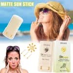 Matte Sun Protection Stick SPF 50+ PA++++ (18g) - Non-Greasy Mugwort & Camellia Sunscreen Stick for Face & Body