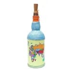 World Map Printed Handmade Craft Bottle With Light Lamp