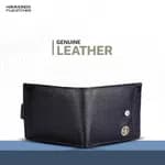 Hammonds Flycatcher RFID Protected Genuine Leather Black Wallet For Men - HF 502 BLK | Black Leather Wallet For Men