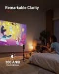 Anker Nebula Apollo, Wi-Fi Mini Projector, 200 ANSI Lumen Portable Projector, 6W Speaker, Movie Projector, 100 Inch Picture, 4-Hour Video Playtime