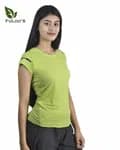 Bravo Active Dry T-shirts for Women in Parrot Green
