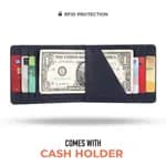 Hammonds Flycatcher RFID Protected BLUE Genuine Leather Wallet for Men