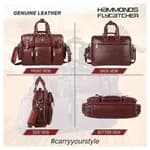 Hammonds Flycatcher Genuine Leather Laptop Messenger Bag For Men - Leather Bags For Men | Side Bags For Men |